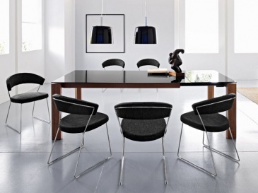 СТОЛ OMNIA GLASS + СТУЛЬЯ NEW YORK (CALLIGARIS)